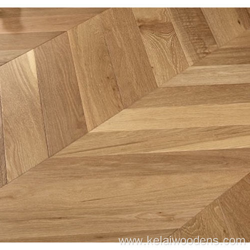 European oak chevron hardwood fishbone flooring